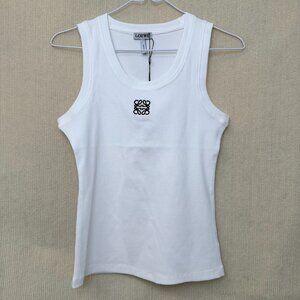 LOEWE Classic White Sleeveless Women's Tank Top S